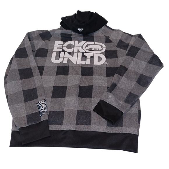 Nice ECKO UNLTD Men's Checkered Spin Off Hoodie Size M - Picture 1 of 4